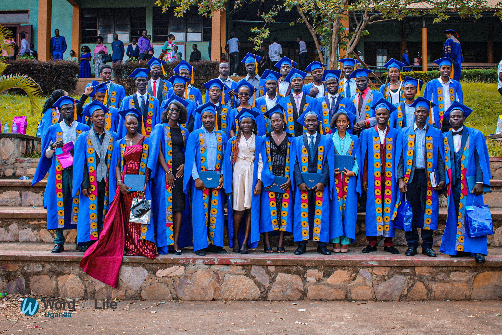 graduation dresses in uganda Celebrating God's Faithfulness: Word of Life 2024 Deep V Neck